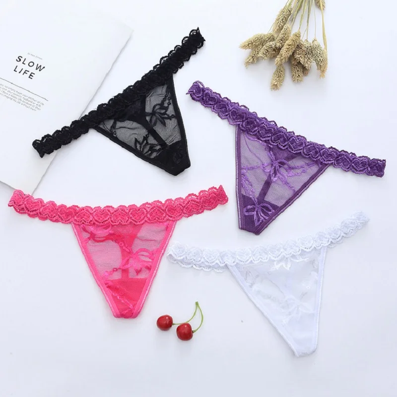 2019 NEW Lace Thong Low waist Sexy Ms T pants Sexy Heart-shaped G string Transparent panties Women's underwear Spring
2019 NEW Lace Thong Low waist Sexy Ms T pants Sexy Heart-shaped G string Transparent panties Women's underwear Spring