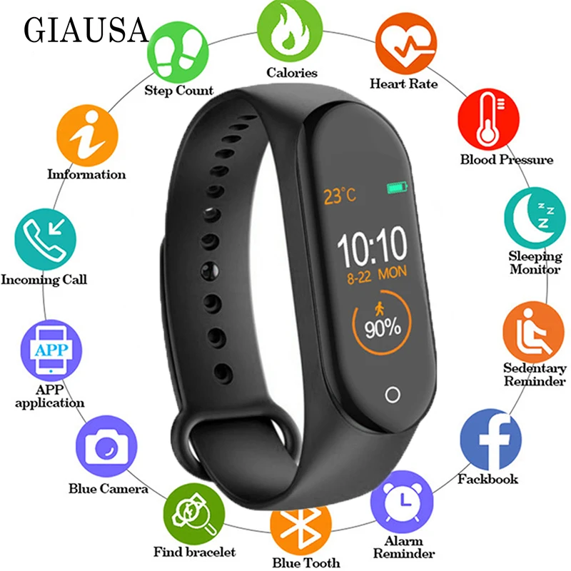 Health Bracelet Heart Rate Blood Pressure Smart Band Fitness Tracker Smartband Wristband PK Honor Mi Band 3 Fit Bit Smart Watch
Health Bracelet Heart Rate Blood Pressure Smart Band Fitness Tracker Smartband Wristband PK Honor Mi Band 3 Fit Bit Smart Watch