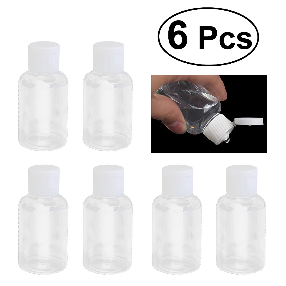 6Pcs 50ml Empty Plastic Sample Bottle Container Jar Pot Vial with Flip Lid Perfect for Emollient Water Shower Gel Emulsion
6Pcs 50ml Empty Plastic Sample Bottle Container Jar Pot Vial with Flip Lid Perfect for Emollient Water Shower Gel Emulsion