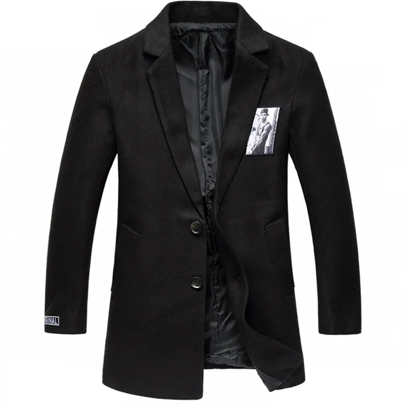 Men Woolen Coats Medium-long New Arrival Autumn Winter Slim Fit Overcoats Brand Plus Size M-5XL Casual Wool Jacket Coats F2326
Men Woolen Coats Medium-long New Arrival Autumn Winter Slim Fit Overcoats Brand Plus Size M-5XL Casual Wool Jacket Coats F2326
