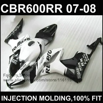 Glossy black white Injection molding bodysets for HONDA CBR 600 RR fairings 2007 2008 custom fairing cbr600rr 07 08
Glossy black white Injection molding bodysets for HONDA CBR 600 RR fairings 2007 2008 custom fairing cbr600rr 07 08