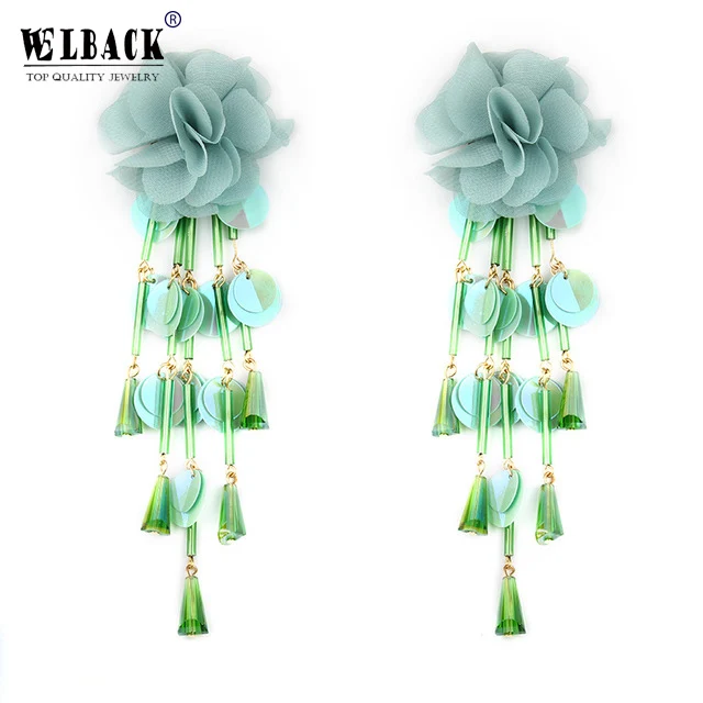 2018 Summer Chiffon Flower Tassel Earrings Pendientes Plastic Sequins Drop Long Chain Boho Dangle Earrings for Women Jewelry
2018 Summer Chiffon Flower Tassel Earrings Pendientes Plastic Sequins Drop Long Chain Boho Dangle Earrings for Women Jewelry