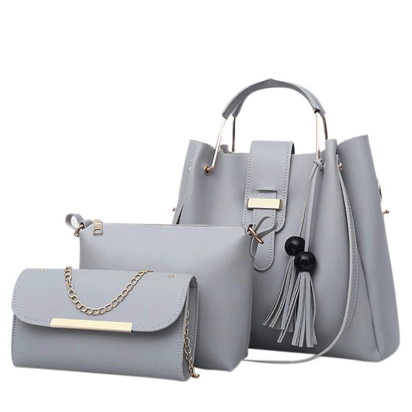 3 in 1 portable handbag shoulder bag clutch bun mother - gray | Багаж и сумки