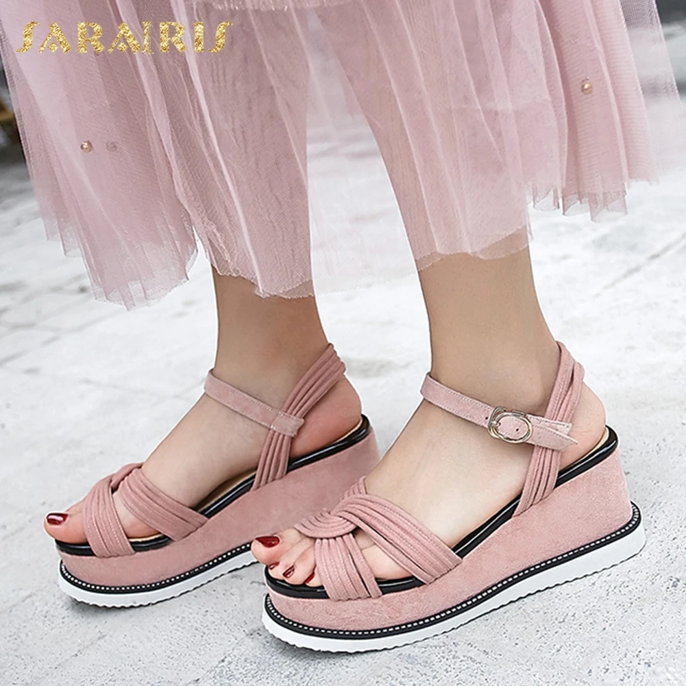 Sweet Kid Suede Leather Sadanls Woman Platform Wedges Shoes Sandals Woman High Heels Women Shoes Woman
Sweet Kid Suede Leather Sadanls Woman Platform Wedges Shoes Sandals Woman High Heels Women Shoes Woman