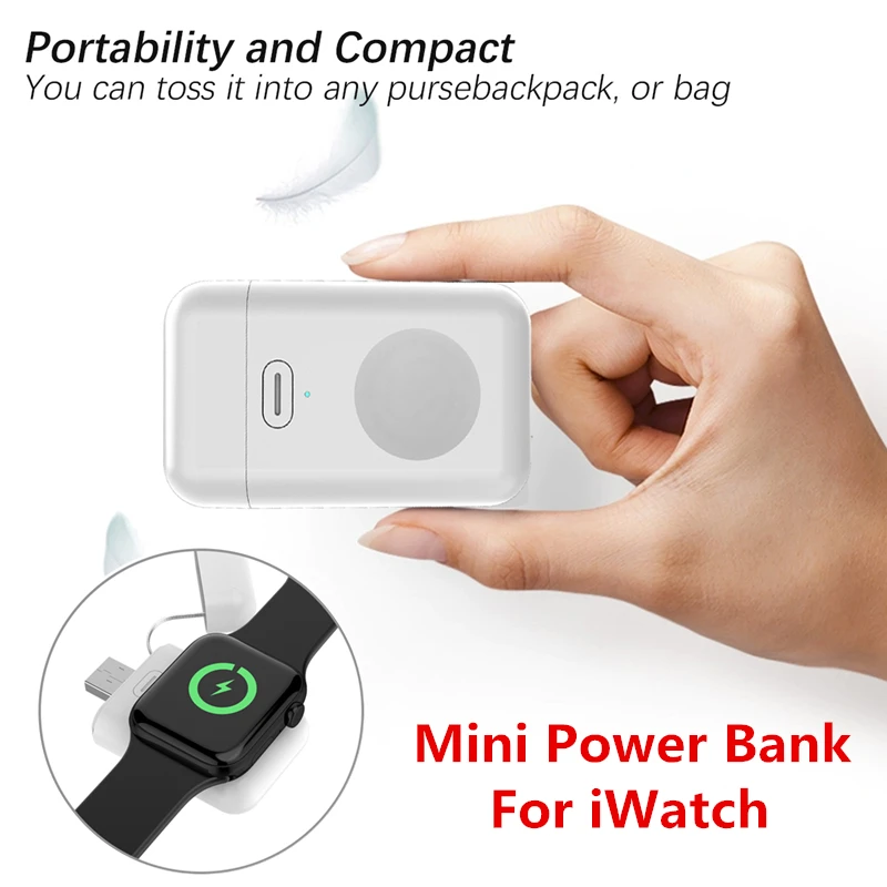 5V 1A Mini Power Bank For Apple Watch iWatch 4 3 2 1 USB Wireless Charger Dock For iWatch Portable Smart Watch Wireless Charger
5V 1A Mini Power Bank For Apple Watch iWatch 4 3 2 1 USB Wireless Charger Dock For iWatch Portable Smart Watch Wireless Charger