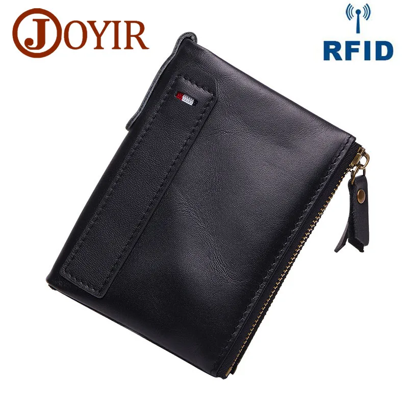 JOYIR Genuine Crazy Horse Cowhide Leather Men Wallet RFID Short Coin Purse Small Vintage Wallets Brand High Quality Designer
JOYIR Genuine Crazy Horse Cowhide Leather Men Wallet RFID Short Coin Purse Small Vintage Wallets Brand High Quality Designer