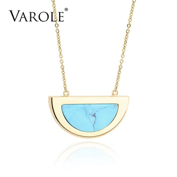 VAROLE 26 in Half moon Natural Stone Charm Necklaces & Pendants Gold Fashion Jewelry Pendant Necklace For Women Girls
VAROLE 26 in Half moon Natural Stone Charm Necklaces & Pendants Gold Fashion Jewelry Pendant Necklace For Women Girls