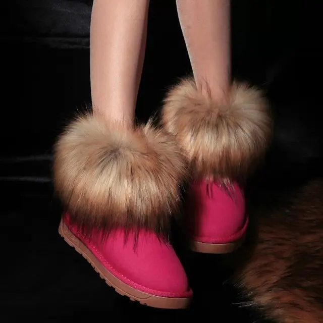 faux fur ugg style boots