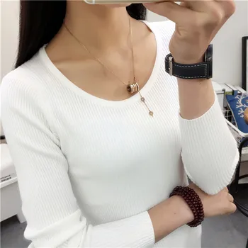 2019 Autumn Winter Women Sweaters and Pullovers O Neck Long Sleeve Knitted Sweater Knitwear Pull femme gilet femme manche longue
2019 Autumn Winter Women Sweaters and Pullovers O Neck Long Sleeve Knitted Sweater Knitwear Pull femme gilet femme manche longue