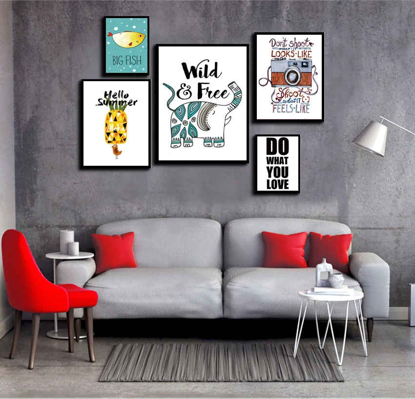 Posters And Prints Wall Art Canvas Painting Wall Pictures For Living Room Nordic Decoration Pineapple Fish Elephant Camera FA405
Posters And Prints Wall Art Canvas Painting Wall Pictures For Living Room Nordic Decoration Pineapple Fish Elephant Camera FA405