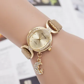 Watches Women Luxury Brand Rhinestone moon pendant Leather Wristwatches For Women Dress Quartz Watch relojes reloj mujer xfcs
Watches Women Luxury Brand Rhinestone moon pendant Leather Wristwatches For Women Dress Quartz Watch relojes reloj mujer xfcs