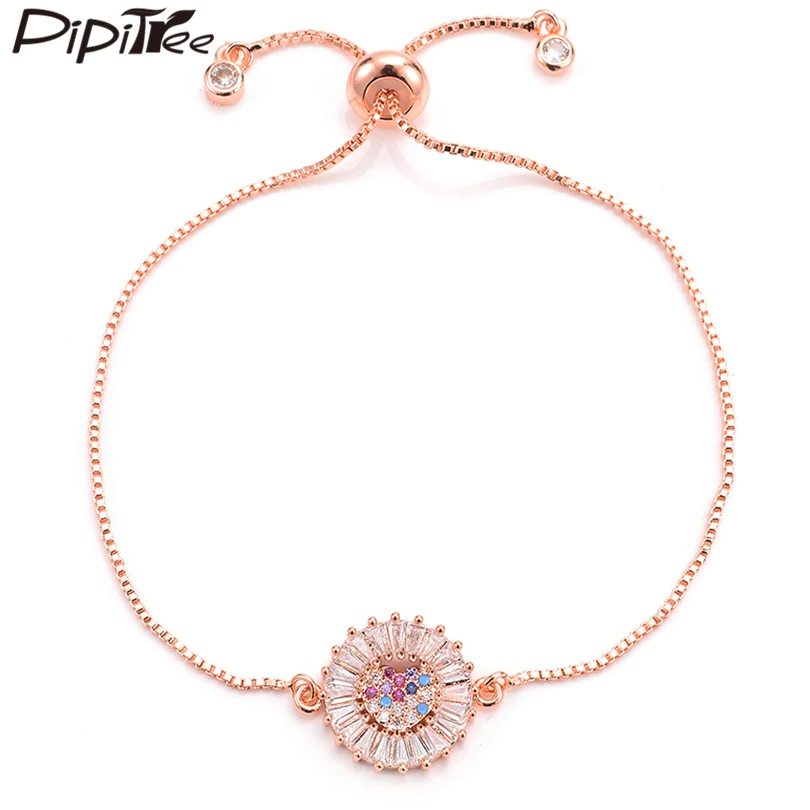 Pipitree Shiny Multicolor Heart Charm Bracelet with Cubic Zirconia On border Trendy Bracelets for Women Chain Wristband Jewelry
Pipitree Shiny Multicolor Heart Charm Bracelet with Cubic Zirconia On border Trendy Bracelets for Women Chain Wristband Jewelry