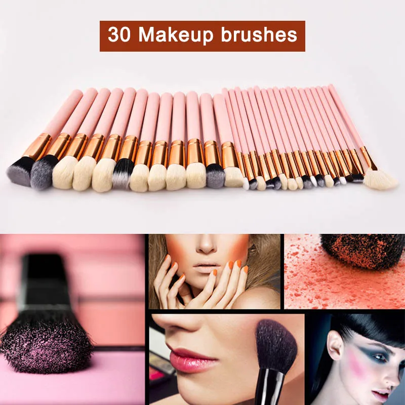 30pcs Makeup Brushes Set Highlights Eye Shadow Eyebrow Powder Cosmetic Tools Kit HJL2019
30pcs Makeup Brushes Set Highlights Eye Shadow Eyebrow Powder Cosmetic Tools Kit HJL2019