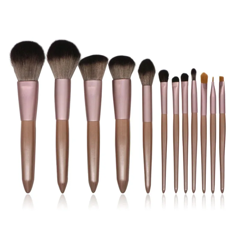 New 12pcs Wood Handle Brown Makeup Brushes Set High Quality Foundation Blending Power Unicorn Brush Cosmetic Beauty Tool
New 12pcs Wood Handle Brown Makeup Brushes Set High Quality Foundation Blending Power Unicorn Brush Cosmetic Beauty Tool