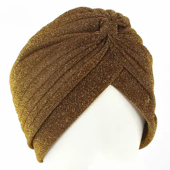 New Gold Glitter Muslim Turban Indian Hats Women Wrinkle Shinny Bonnet fashionable Lady Hijab Inner Hijabs Chemo Cap
New Gold Glitter Muslim Turban Indian Hats Women Wrinkle Shinny Bonnet fashionable Lady Hijab Inner Hijabs Chemo Cap