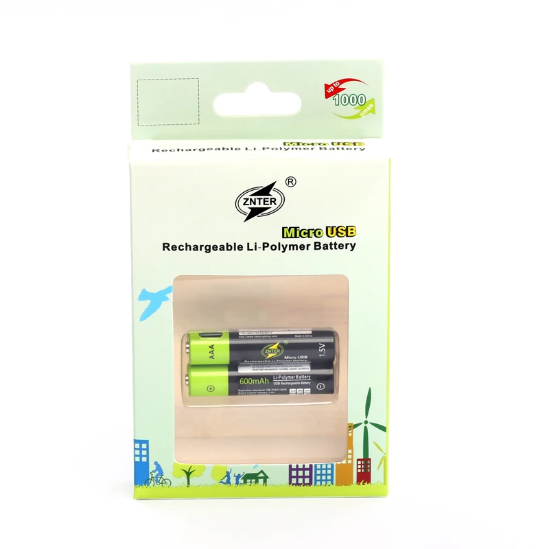 ZNTER USB 1.5V 600mah AAA Rechargeable Battery USB Rechargeable Lithium Polymer Battery Quick Charge by Micro USB Cable Dropship
ZNTER USB 1.5V 600mah AAA Rechargeable Battery USB Rechargeable Lithium Polymer Battery Quick Charge by Micro USB Cable Dropship