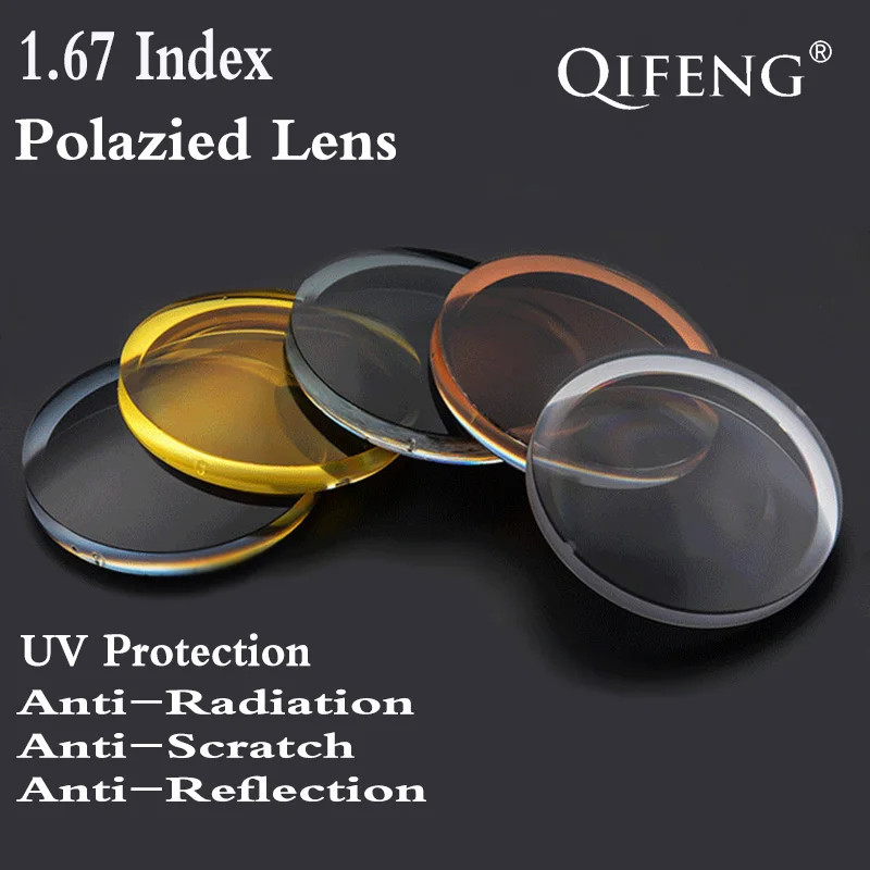 1.67 Index Aspheric Polarized Sunglasses Prescription Lens CR-39 Myopia Presbyopia Hard Lens UV Protection Glasses 2 PCS QF141
1.67 Index Aspheric Polarized Sunglasses Prescription Lens CR-39 Myopia Presbyopia Hard Lens UV Protection Glasses 2 PCS QF141
