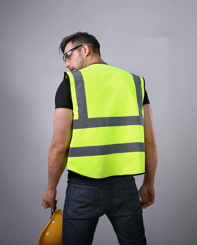 2018 High Quality High Visibility Reflective Vest Working Clothes Motorcycle Cycling Sports Outdoor Reflective Safety Clothing 4