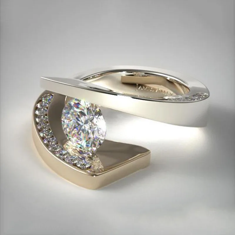 Delicate Gold Color Rings for Women Luxury Jewelry White Stone Wedding Ring Promise Love Engagement Rings Jewelry Z5X880
Delicate Gold Color Rings for Women Luxury Jewelry White Stone Wedding Ring Promise Love Engagement Rings Jewelry Z5X880