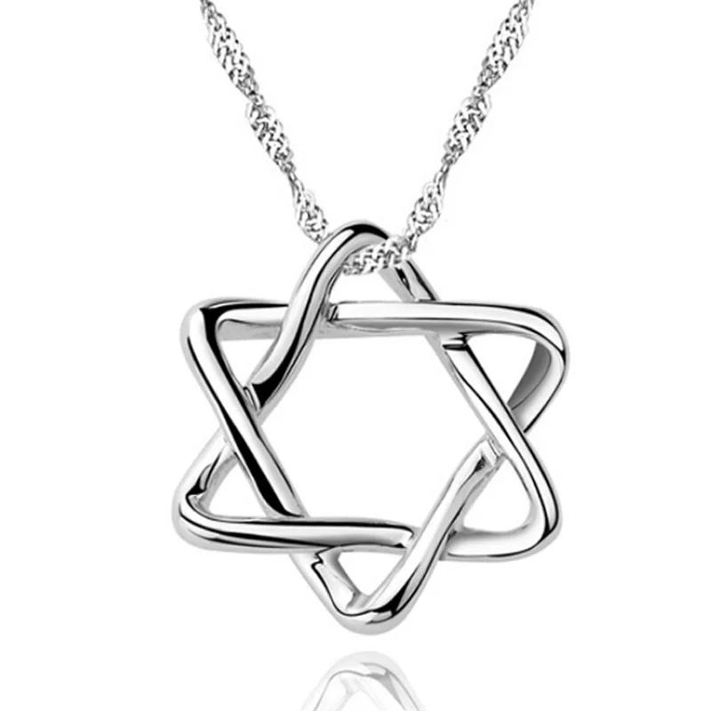 925 Sterling Silver Star of David Necklace Silver Jewish Hexagram Necklace Magen David Pendant Best Gift For Women Girl
925 Sterling Silver Star of David Necklace Silver Jewish Hexagram Necklace Magen David Pendant Best Gift For Women Girl
