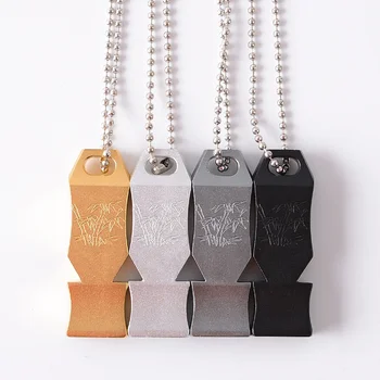 150db Double Pipe High Decibel Aluminum alloy Outdoor Emergency Survival Chaining Whistle Camping Hiking Whistle
150db Double Pipe High Decibel Aluminum alloy Outdoor Emergency Survival Chaining Whistle Camping Hiking Whistle