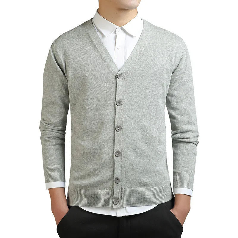 Autumn Long Sleeve Cardigan Men Knitted Oversized Ribbed Sweater Grey Casual Knitwear 3xl Male V-neck Slim Boys Cotton Sweaters
Autumn Long Sleeve Cardigan Men Knitted Oversized Ribbed Sweater Grey Casual Knitwear 3xl Male V-neck Slim Boys Cotton Sweaters