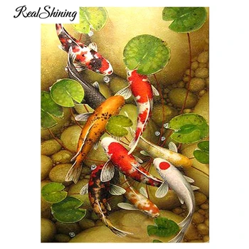 REALSHINING 5d Diy Diamond Painting Pond Goldfish Diamond Emboridery Pattern Beadworks Mosaic Needleworks Home Decor FS1751
REALSHINING 5d Diy Diamond Painting Pond Goldfish Diamond Emboridery Pattern Beadworks Mosaic Needleworks Home Decor FS1751