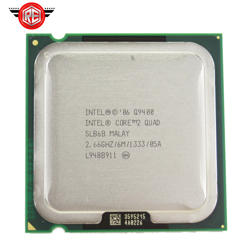 INTEL CORE 2 QUAD Q9400 Processor 2.66GHz 6MB L2 Cache FSB 1333 Desktop LGA 775 CPU
INTEL CORE 2 QUAD Q9400 Processor 2.66GHz 6MB L2 Cache FSB 1333 Desktop LGA 775 CPU