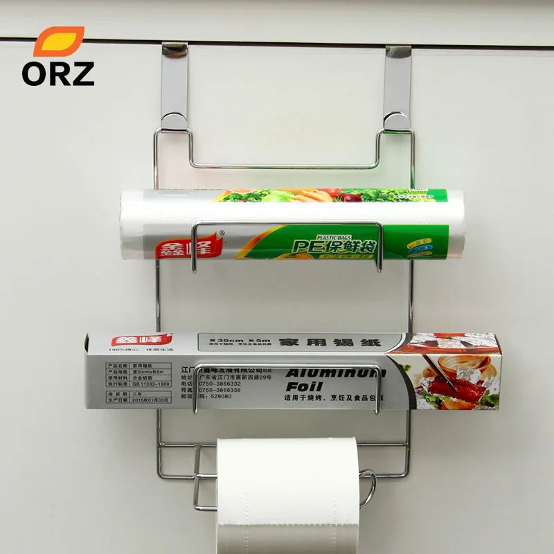ORZ Multifunctional Kitchen Storage Rack Cabinet Door Hook Preservative Bags Holder Organizer Shelf Roll Paper Tissue Holder
ORZ Multifunctional Kitchen Storage Rack Cabinet Door Hook Preservative Bags Holder Organizer Shelf Roll Paper Tissue Holder