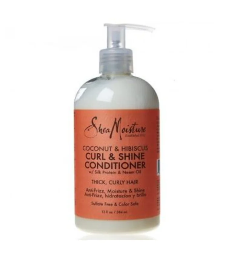 

Shea Moisture Coconut Hibiscus pregnant conditioner improves dry hair and hair care / 384ml