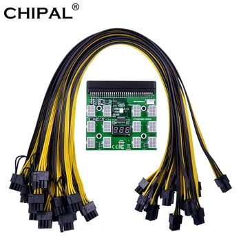 CHIPAL Power Module Breakout Board Kits with 12pcs 6Pin to 6+2 8Pin Power Cable for HP 1200W 750W PSU GPU Mining Ethereum ETH
CHIPAL Power Module Breakout Board Kits with 12pcs 6Pin to 6+2 8Pin Power Cable for HP 1200W 750W PSU GPU Mining Ethereum ETH