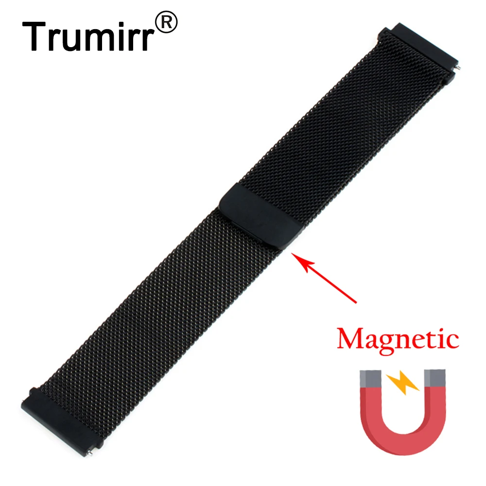 22mm Milanese Loop Watchband for Asus ZenWatch 1 WI500Q / Men 2 WI501Q Stainless Steel Bracelet Magnet Lock Quick Release Band
22mm Milanese Loop Watchband for Asus ZenWatch 1 WI500Q / Men 2 WI501Q Stainless Steel Bracelet Magnet Lock Quick Release Band