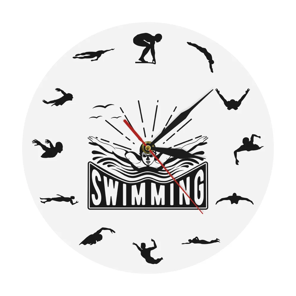 Sport Art Design Swimming Wall Clock Voyage Floating Underwater Diving Swimmer Home Decor Living Room Wall Clock Swim Coach Gift
Sport Art Design Swimming Wall Clock Voyage Floating Underwater Diving Swimmer Home Decor Living Room Wall Clock Swim Coach Gift