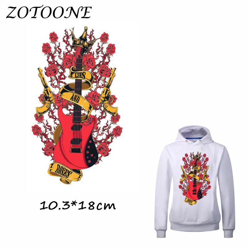 ZOTOONE Iron on Patches for Clothes Heat Transfer Guns Guitar Rose Patch A-level T Shirt Stickers for DIY Accessory Applique C
ZOTOONE Iron on Patches for Clothes Heat Transfer Guns Guitar Rose Patch A-level T Shirt Stickers for DIY Accessory Applique C