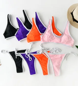 Sexy Triangle Push Up Thong Bikini Set Micro Bikinis Women Bowknot Swimwear Tied String Swimsuit Bathing Suit Maillot De Bain
Sexy Triangle Push Up Thong Bikini Set Micro Bikinis Women Bowknot Swimwear Tied String Swimsuit Bathing Suit Maillot De Bain