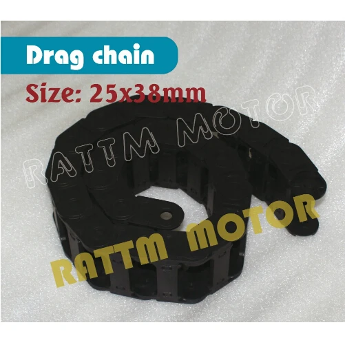 2M 25 x 38mm Cable Chain Wire Carrier with end Connectors Plastic Drag Towline for CNC Router Machine Tools 1000mm open type
2M 25 x 38mm Cable Chain Wire Carrier with end Connectors Plastic Drag Towline for CNC Router Machine Tools 1000mm open type