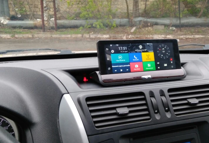 

Android 7" Touch Screen CAR DVR dual lens camera Rear view car camera full hd 1080p dash cam Wifi GPS Navigator dashcam