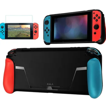For Nintend Switch NS NX Console Joy-con Protective Set TPU Case Shell Handle Grips Hand hold with Game Card Slot Tempered Film
For Nintend Switch NS NX Console Joy-con Protective Set TPU Case Shell Handle Grips Hand hold with Game Card Slot Tempered Film