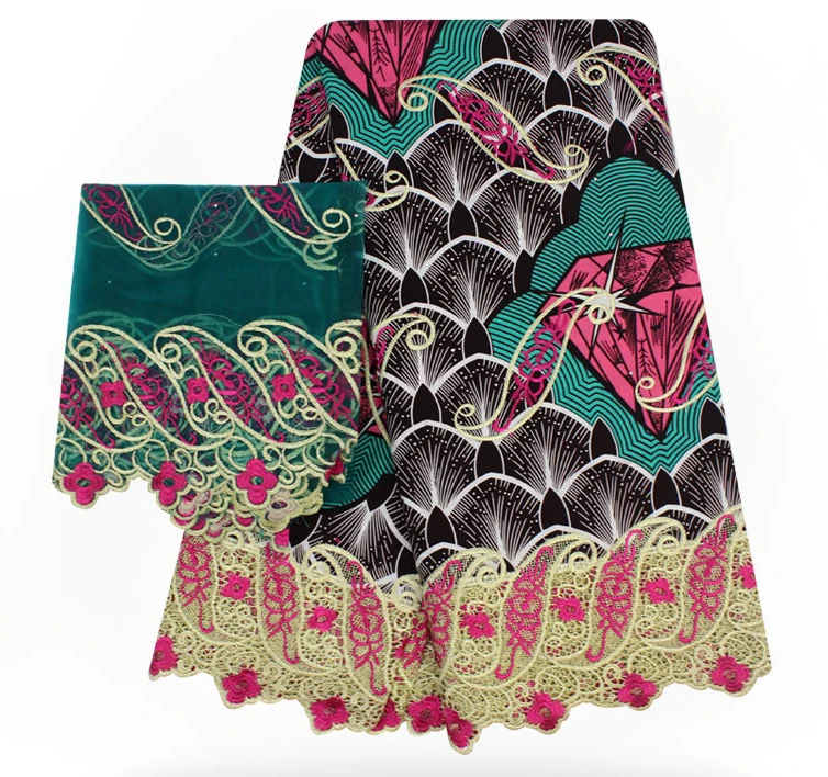 2018 Latest Nigerian wax lace fabric high quality African wax fabric with guipure lace fabric for women party dress 
2018 Latest Nigerian wax lace fabric high quality African wax fabric with guipure lace fabric for women party dress