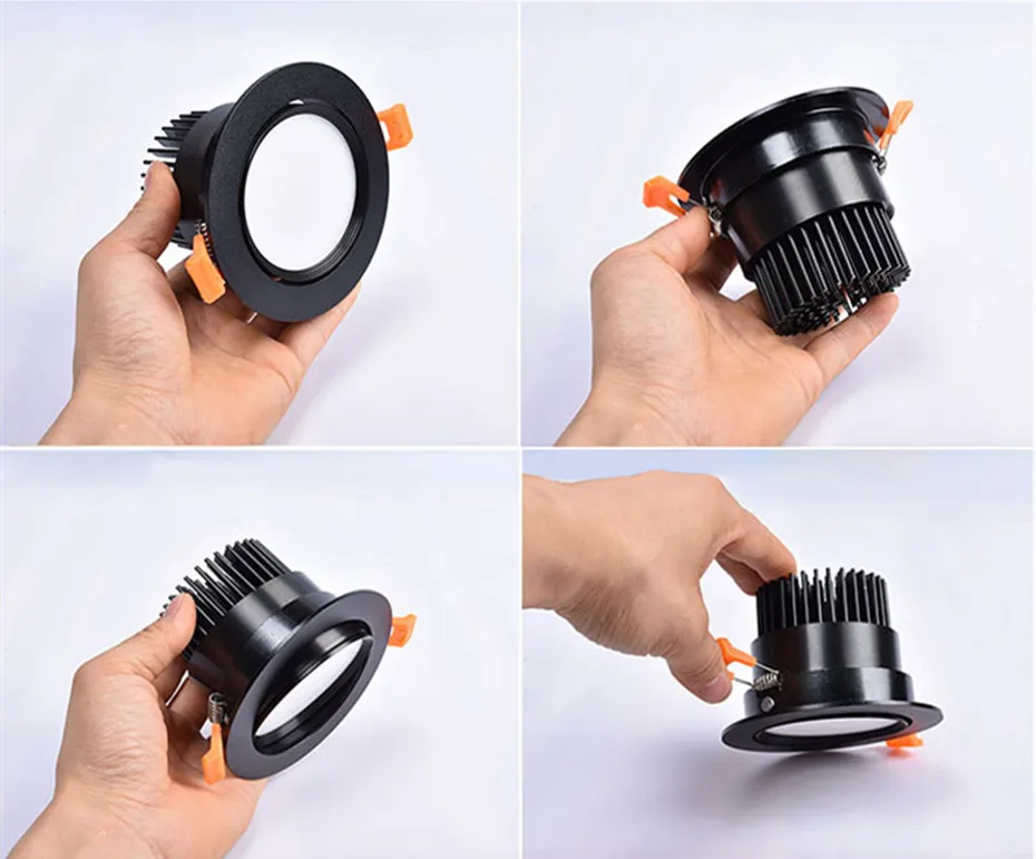 Adjustable LED Downlight Dimmable Ceiling lamp 5W 9W 12W Warm White/Natural White/Cold White Recessed LED Lamp Spot Light