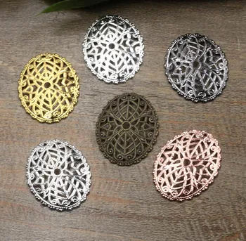 30x24mm Vintage Filigree Oval Flower Wraps Links Connectors European Charms Hair Clasp Bu Yao Accessories Findings Multi-Color
30x24mm Vintage Filigree Oval Flower Wraps Links Connectors European Charms Hair Clasp Bu Yao Accessories Findings Multi-Color