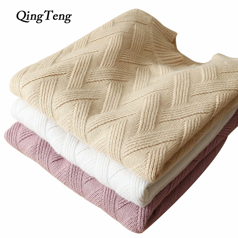 QingTeng Big Size Winter Sweater Female Short 2017 Autumn 100% Pure Cashmere Knitted Women's Warm Jacket Long Sleeve Jersey
QingTeng Big Size Winter Sweater Female Short 2017 Autumn 100% Pure Cashmere Knitted Women's Warm Jacket Long Sleeve Jersey