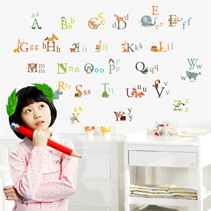 Wholesale PC Mobile Phone Stickers Decor Laptop Skin 60cm x 90cm 26 letters A-Z Alphabet&Animals English Vinyl Mural Stickers
Wholesale PC Mobile Phone Stickers Decor Laptop Skin 60cm x 90cm 26 letters A-Z Alphabet&Animals English Vinyl Mural Stickers