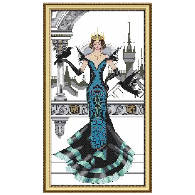 RAVEN QUEEN painting counted printed on the canvas DMC 11CT 14CT DIY kits Cross Stitch embroidery needlework Sets handmade
RAVEN QUEEN painting counted printed on the canvas DMC 11CT 14CT DIY kits Cross Stitch embroidery needlework Sets handmade