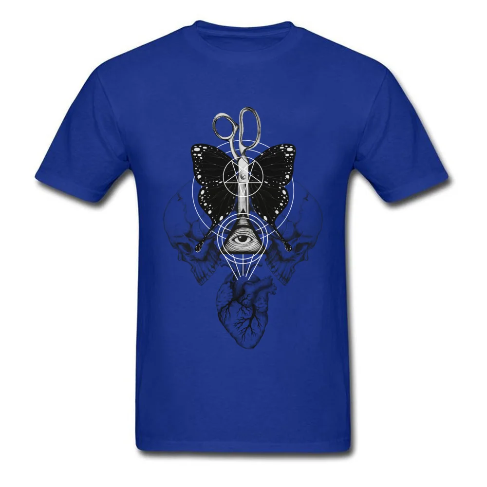 Mens On Sale Birthday Tops & Tees Crew Neck VALENTINE DAY 100% Cotton T-shirts Printed On Short Sleeve Remona Spell Tshirts Remona Spell blue