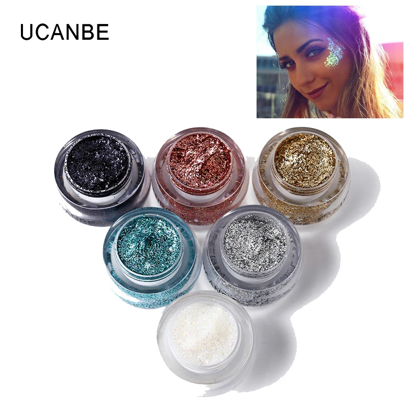 UCANBE Glitter Eyeshadow Gel Highlighter Makeup Diamond Eye Shadow Metallic Sparkling Cream Powder Festival Face Body Hair Paint
UCANBE Glitter Eyeshadow Gel Highlighter Makeup Diamond Eye Shadow Metallic Sparkling Cream Powder Festival Face Body Hair Paint
