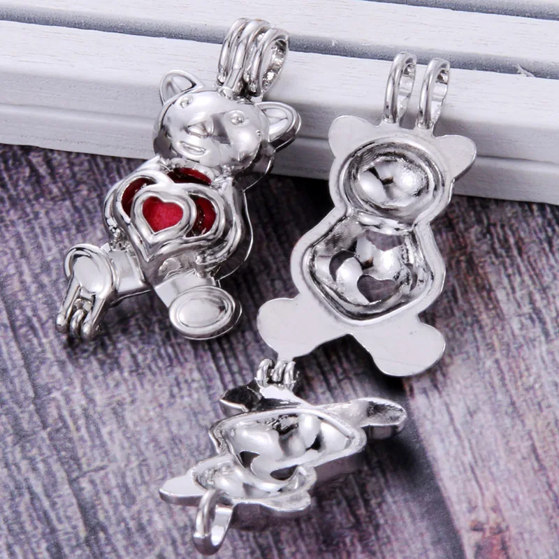 4pcs/lot Bear Pearl Cage Necklace Locket Pendant Vintage Antique Aromatherapy Perfume Essential Oil Diffuser Locket
4pcs/lot Bear Pearl Cage Necklace Locket Pendant Vintage Antique Aromatherapy Perfume Essential Oil Diffuser Locket