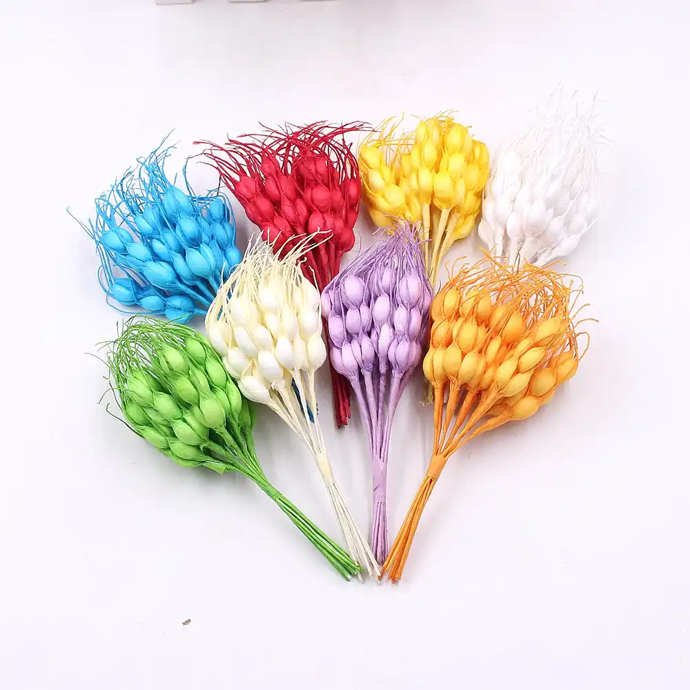 10pcs Artificial Flower Mini Bubble Fall Wheat Bunches Wedding