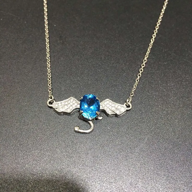 2017 Qi Xuan_Blue Stone Simple Elegant Pendant Necklace_Real Blue Stone Necklace_Quality Guaranteed_Manufacturer Directly Sale
2017 Qi Xuan_Blue Stone Simple Elegant Pendant Necklace_Real Blue Stone Necklace_Quality Guaranteed_Manufacturer Directly Sale