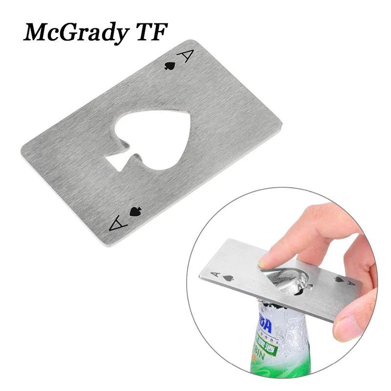 Creative Poker Card Shaped Bottle Opener Stainless Steel Beer Wine Soda Opener Bar Kitchen Tools Corkscrew Keychain Kitchen Tool
Creative Poker Card Shaped Bottle Opener Stainless Steel Beer Wine Soda Opener Bar Kitchen Tools Corkscrew Keychain Kitchen Tool